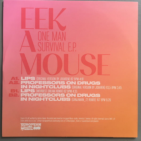 Eek-A-Mouse : One Man Survival EP (12", Ltd)