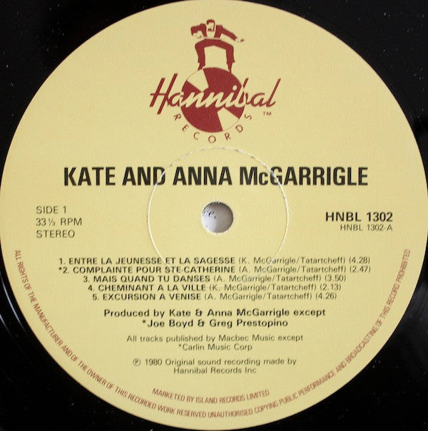 Kate & Anna McGarrigle : French Record (LP, Album)