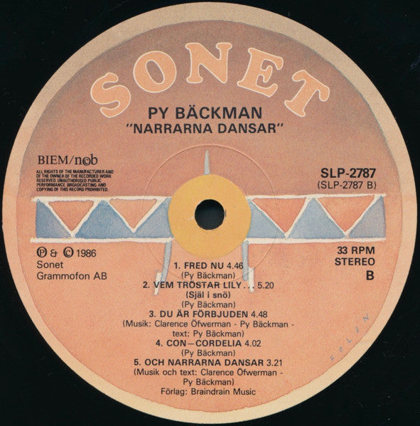 Py Bäckman : Narrarna Dansar (LP, Album)