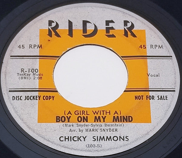 Chicky Simmons : Stop That Foolin' Around (7", Single)