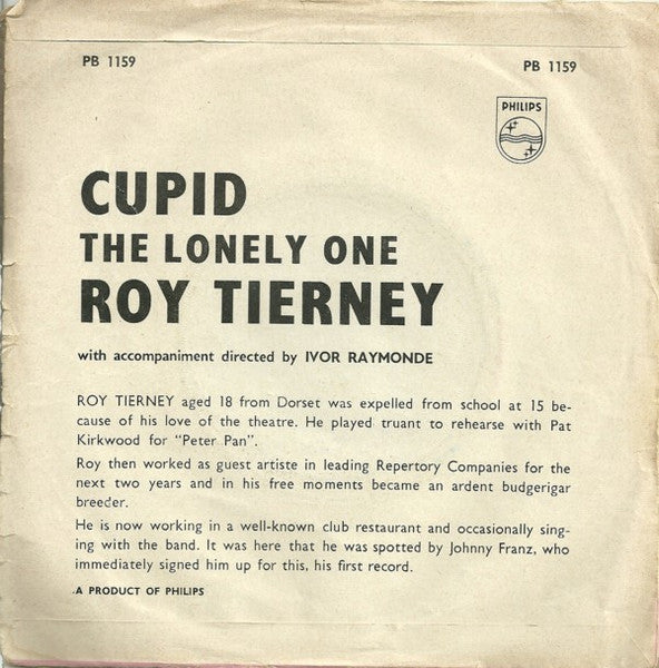 Roy Tierney : Cupid (7")