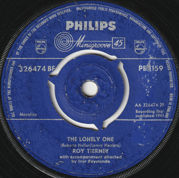 Roy Tierney : Cupid (7")