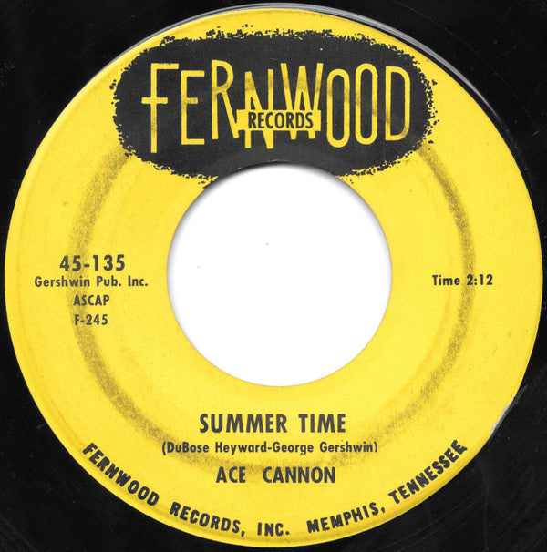 Ace Cannon : Summer Time / Hoe Down Rock (7", Single)