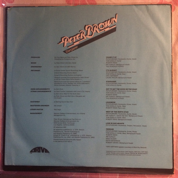Peter Brown (2) : Stargazer (LP, Album, She)