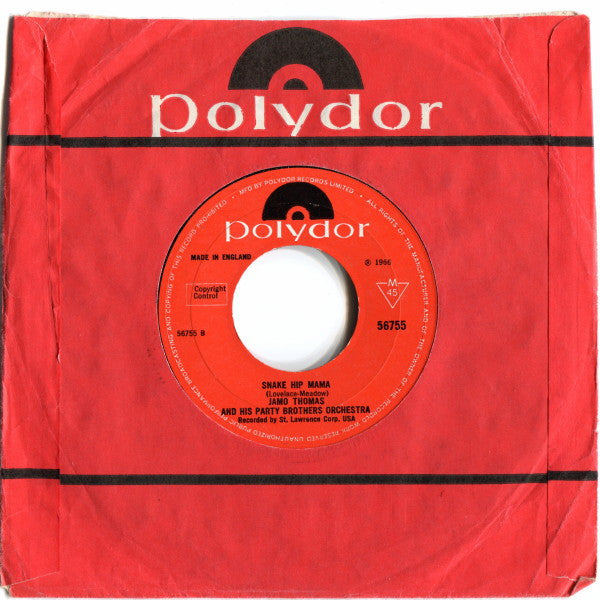 Jamo Thomas & His Party Brothers Orchestra : I Spy (For The FBI) (7", Single, RE)