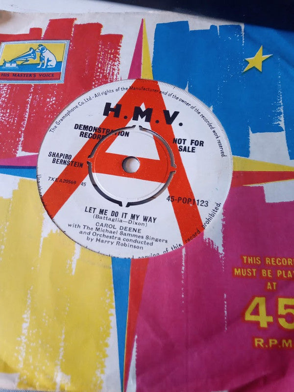 Carol Deene : Let Me Do It My Way (7", Mono, Promo)