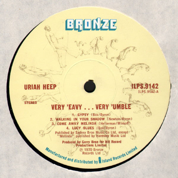 Uriah Heep : ...Very 'Eavy ... Very 'Umble (LP, Album, RE)