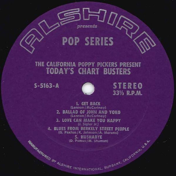 The California Poppy Pickers : Today's Chart Busters (LP, Album)