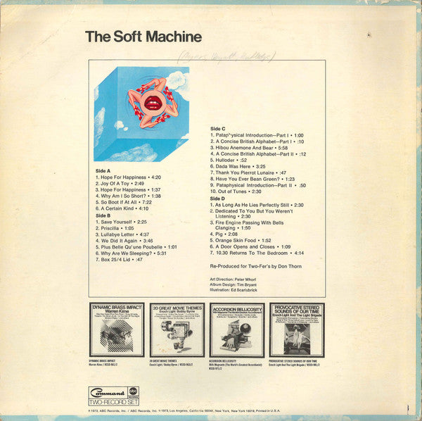 Soft Machine : The Soft Machine (Comp + LP, RE + LP, RE)