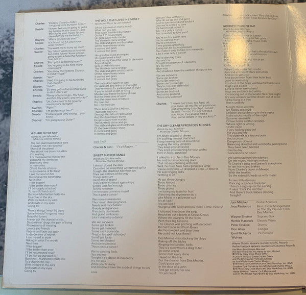 Joni Mitchell : Mingus (LP, RP, Gat)