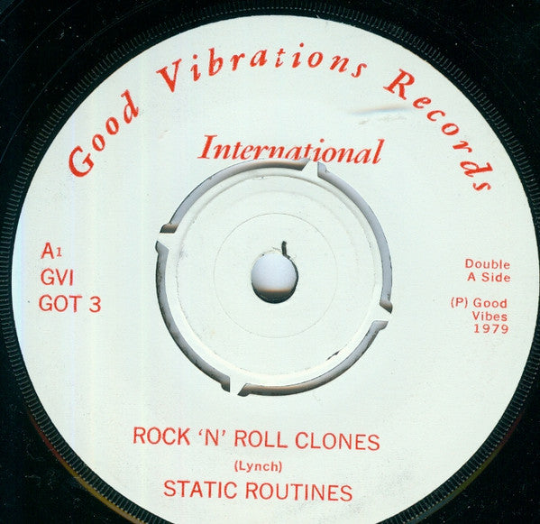 Static Routines : Rock 'N' Roll Clones / Sheet Music (7", Single)