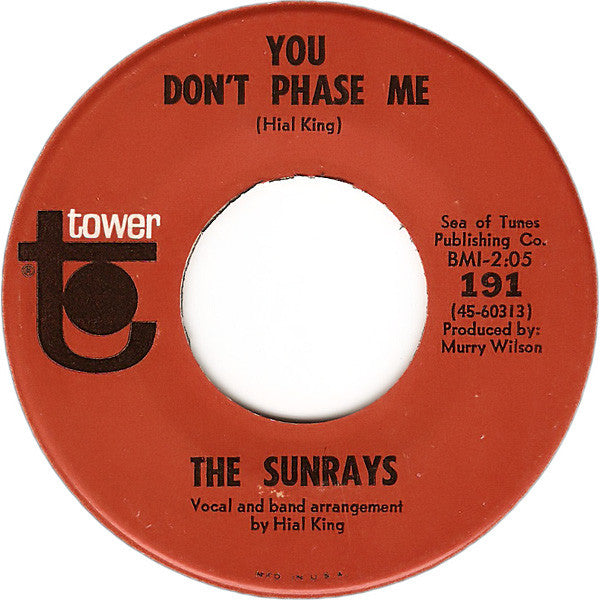 The Sunrays : Andrea / You Don't Phase Me (7", Single)