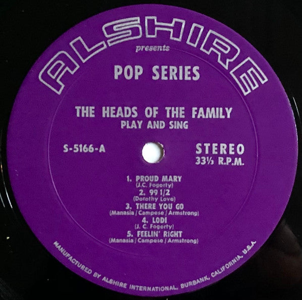 The Heads Of The Family : Play & Sing (LP, Album)