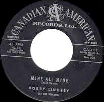 Bobby Lindsey (2) : (All Of A Sudden) My Heart Sings / Mine All Mine (7", Single)