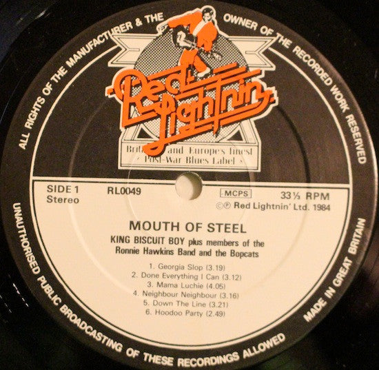 King Biscuit Boy : Mouth Of Steel (LP, Album)