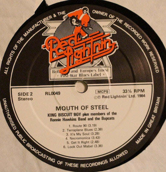 King Biscuit Boy : Mouth Of Steel (LP, Album)