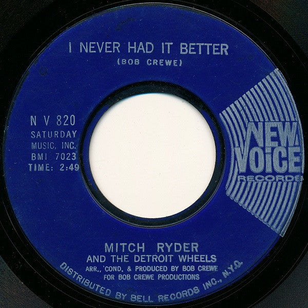 Mitch Ryder & The Detroit Wheels : Sock It To Me - Baby! (7", Single, Styrene, Bes)