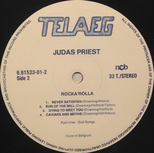 Judas Priest : Rocka Rolla (LP, Album, RE)