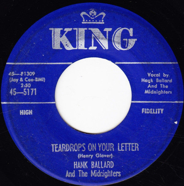 Hank Ballard & The Midnighters : Teardrops On Your Letter / The Twist (7", Single)