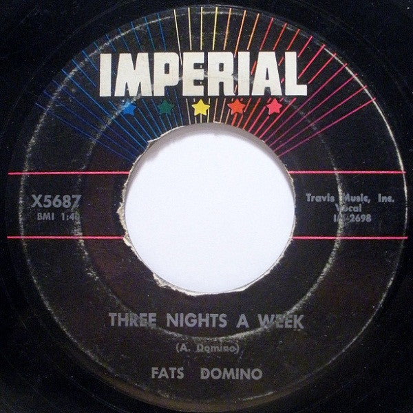Fats Domino : Put Your Arms Around Me Honey / Three Nights A Week (7")
