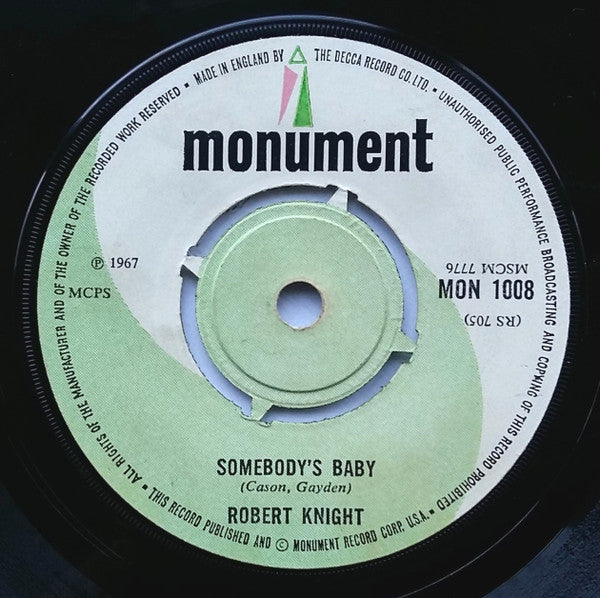 Robert Knight : Everlasting Love (7", Single)