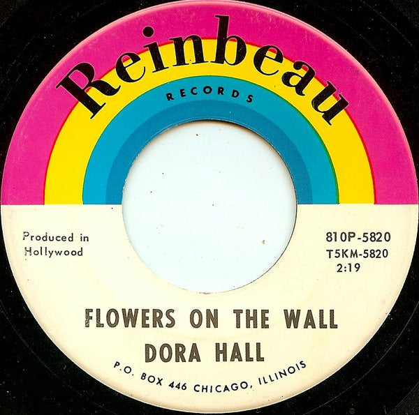Dora Hall : Flowers On The Wall / 1 - 2 - 3 (7")