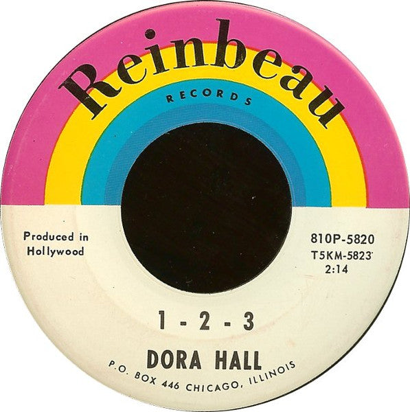 Dora Hall : Flowers On The Wall / 1 - 2 - 3 (7")