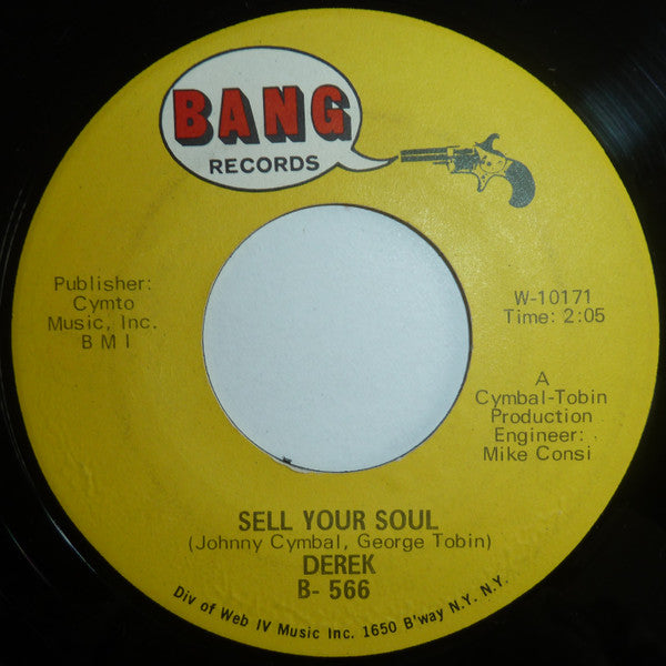 Derek (3) : Back Door Man / Sell Your Soul (7", Single)