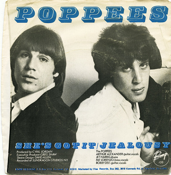 The Poppees : Jealousy / She's Got It (7", Single)