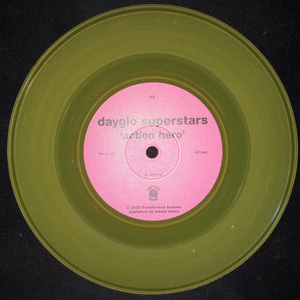 Seedling / Dayglo Superstars : I'm Jill's Smirking Revenge / Action Hero (7", Yel)