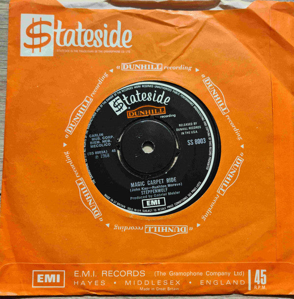Steppenwolf : Magic Carpet Ride (7", Single, 4 P)
