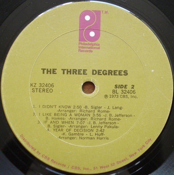 The Three Degrees : The Three Degrees (LP, Album, Pit)