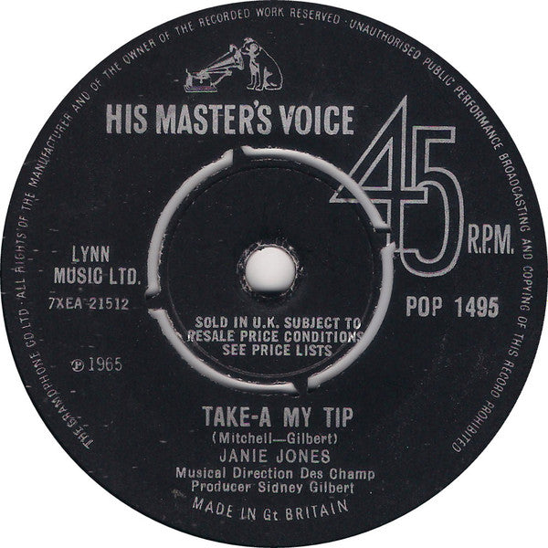Janie Jones (2) : Witches Brew (7", Single)
