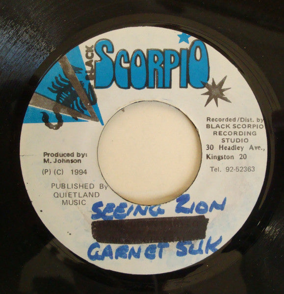 Garnett Silk : Seeing Zion (7", MP, M/Print, Han)