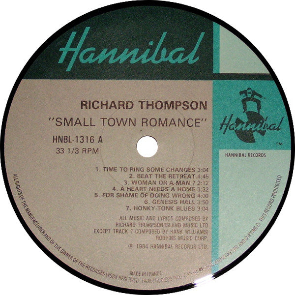 Richard Thompson : Small Town Romance (Live / Solo In New York) (LP, Album)