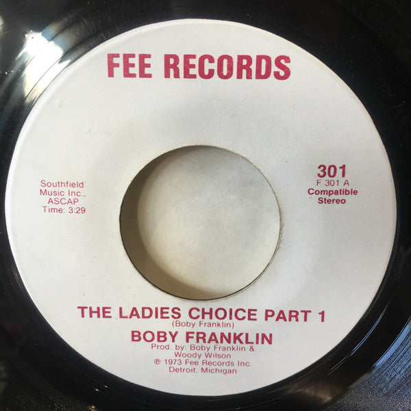 Boby Franklin : The Ladies Choice (7")