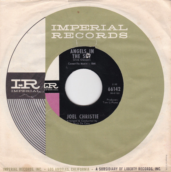 Joel Christie : Angels In The Sky (7", Single, Promo, RCA)