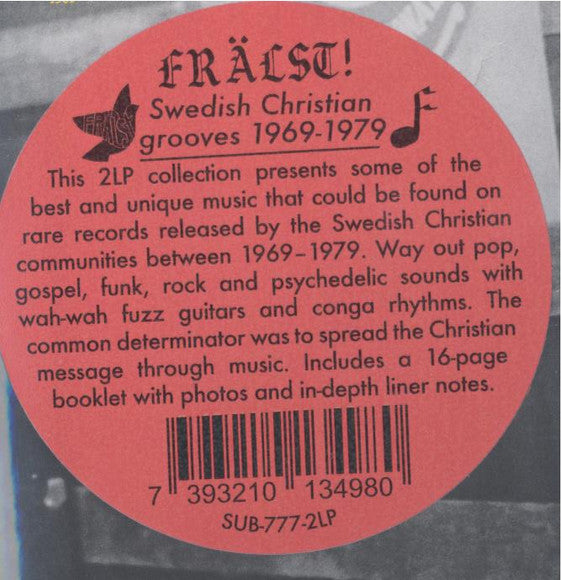 Various : Frälst! A Selection Of Swedish Christian Grooves 1969-1979 (2xLP, Album, Comp, Ltd, RM)