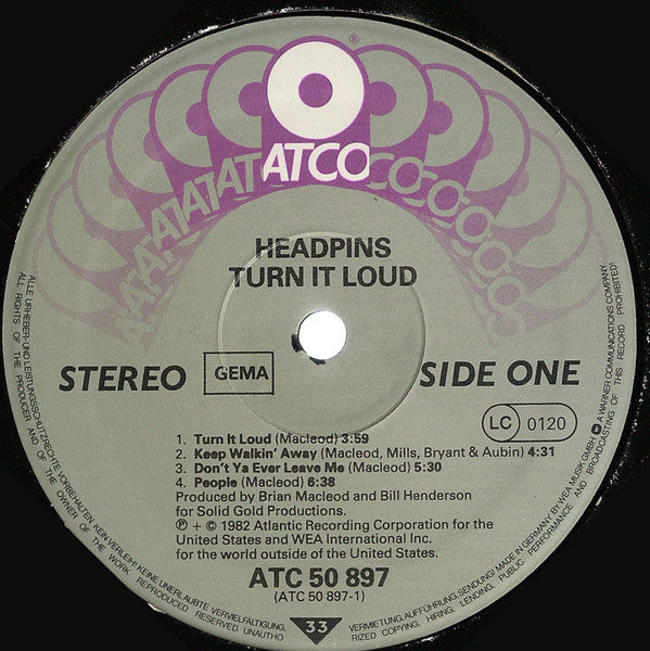 Headpins : Turn It Loud (LP, Album)