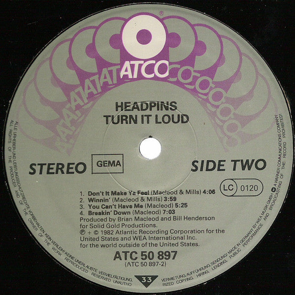 Headpins : Turn It Loud (LP, Album)