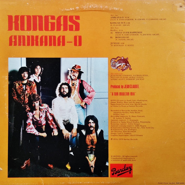 Kongas : Anikana-O (LP, Album, Gre)