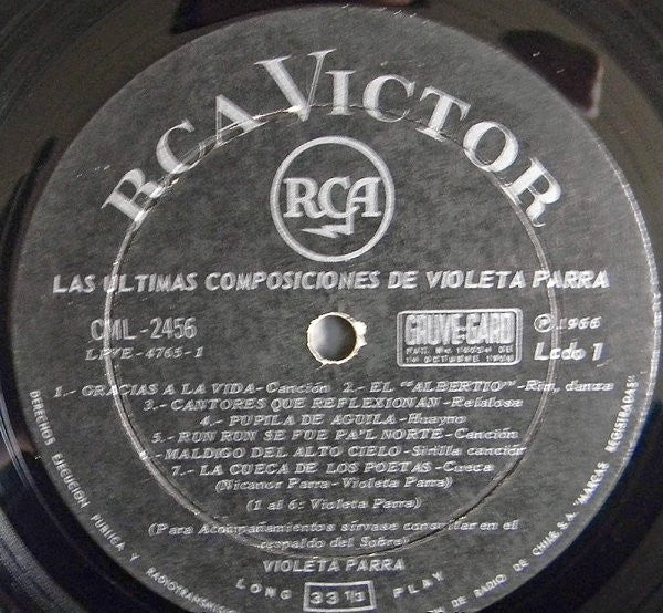 Violeta Parra : Las Ultimas Composiciones De Violeta Parra (LP, Album)