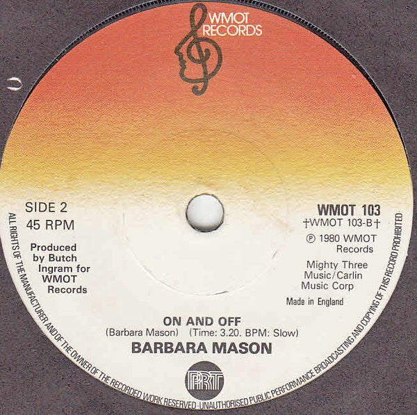 Barbara Mason : Yes I'm Ready / On And Off (7", Single)