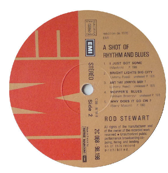 Rod Stewart : A Shot Of Rhythm And Blues (LP, Comp, RE, Gat)