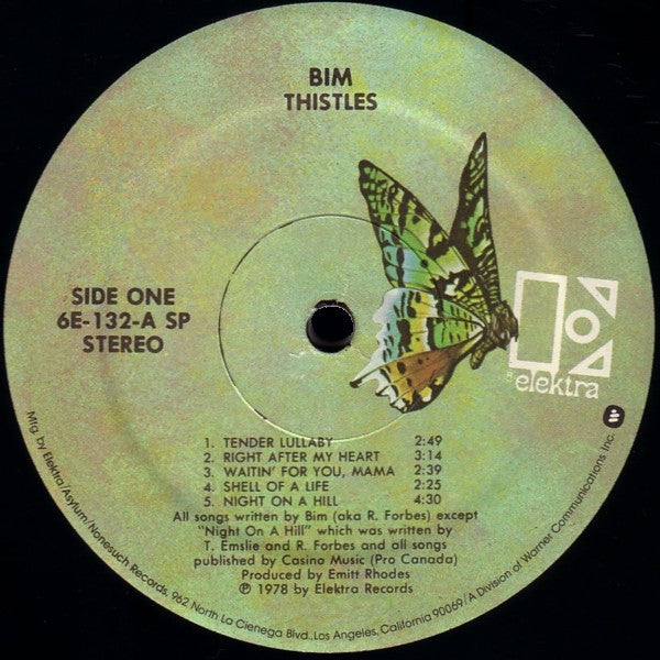 Bim (8) : Thistles (LP, Album, Spe)