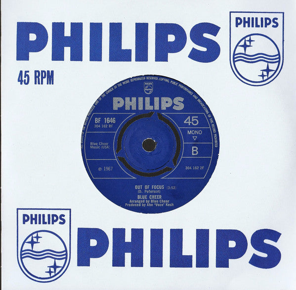 Blue Cheer : Summertime Blues (7", Single, Mono)