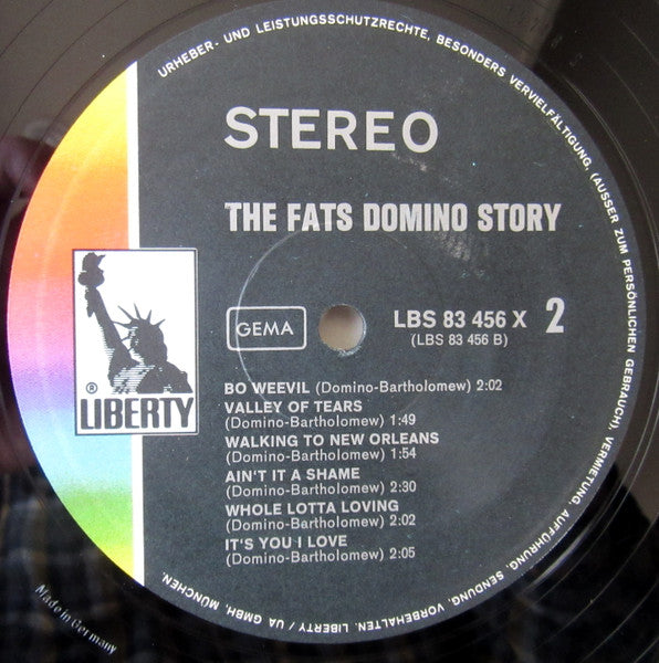 Fats Domino : The Fats Domino Story (2xLP, Comp, Enh, Gat)