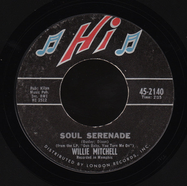 Willie Mitchell : Soul Serenade / Mercy Mercy Mercy (7", Styrene, Ter)