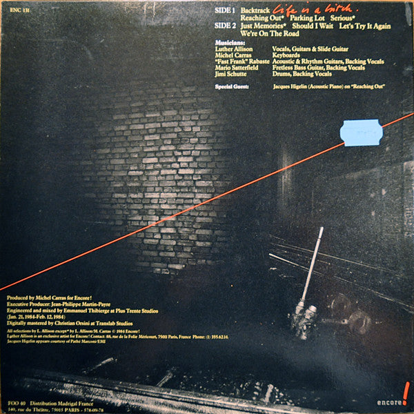 Luther Allison : Life Is A Bitch (LP, Album)