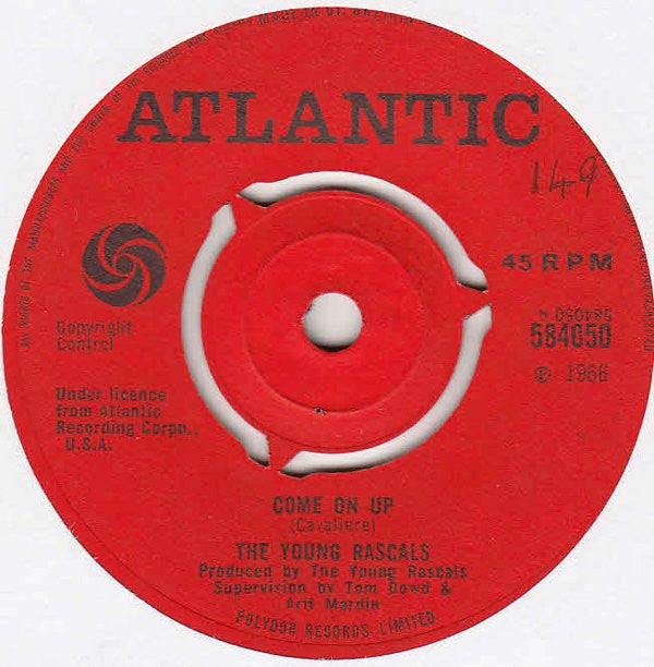 The Young Rascals : Come On Up (7")